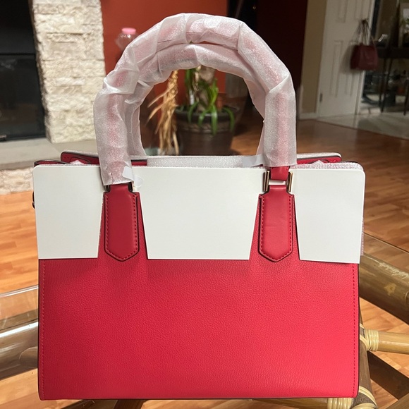 MICHAEL KORS HAMILTON MEDIUM SATCHEL SHOULDER PEBBLED LEATHER BAG ELECTRIC PINK - Picture 5 of 6